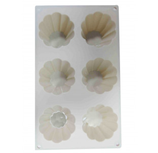 20006 Форма для випікання кексів 29.5*17.2*3.5см Пастель - фото