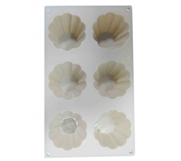 20006 Форма для випікання кексів 29.5*17.2*3.5см Пастель - фото