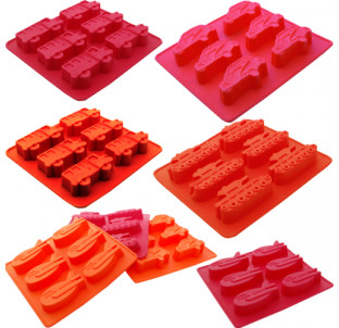 20049 Форма для випікання кексів Машини 19,5*21,8*3см - фото