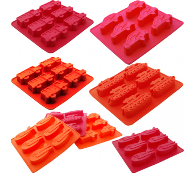 20049 Форма для випікання кексів Машини 19,5*21,8*3см - фото