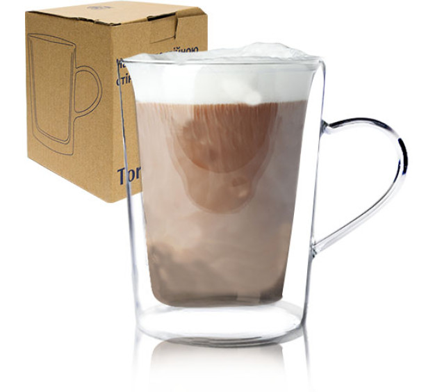 201-14 Чашка з подвійною стінкою 350мл Торре - фото