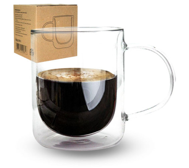 201-2 Чашка з подвійною стінкою 300мл Classic - фото