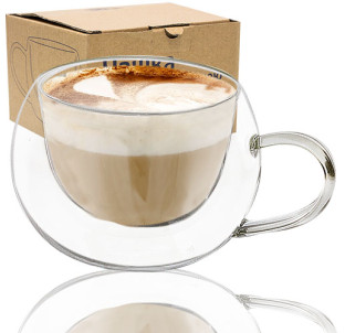 201-20 Чашка з подвійною стінкою 300мл Ампіо - фото