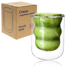 201-22 Стакан з подвійною стінкою 250мл Пикола Онда - фото
