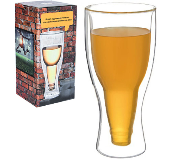 201-24 Келих з подвійною стінкою Beer 350мл - фото