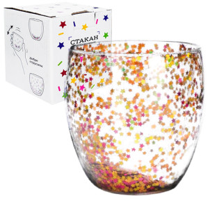 201-33 Стакан з подвійною стінкою 240мл Зірка - фото