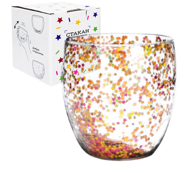 201-33 Стакан з подвійною стінкою 240мл Зірка - фото
