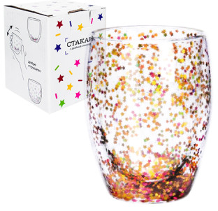 201-34 Стакан з подвійною стінкою 350мл Супер зірка - фото