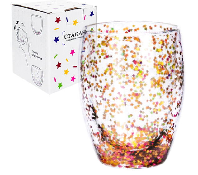 201-34 Стакан з подвійною стінкою 350мл Супер зірка - фото