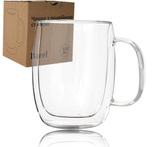 201-8 Чашка з подвійною стінкою 350мл Barel - фото