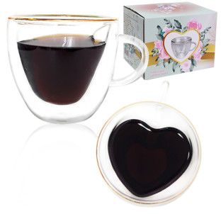 201-9 Чашка з подвійною стінкою 280мл Внутрішнє серце - фото
