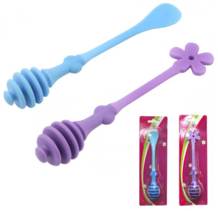 20115 Ложка для меду асорті h-17см - фото