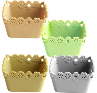 20132 Форма для маффінів Ажур, квадратна Пастель 5*5*3см - фото