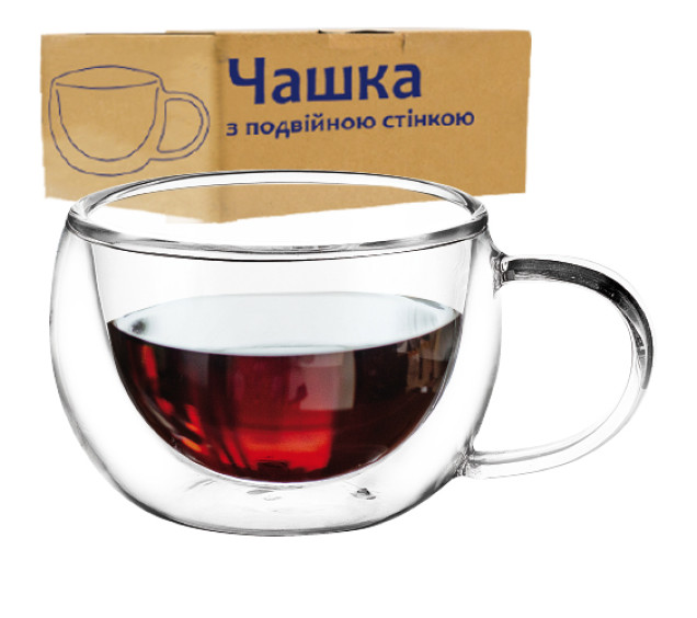 202-21 Чашка з подвійною стінкою 200мл - фото
