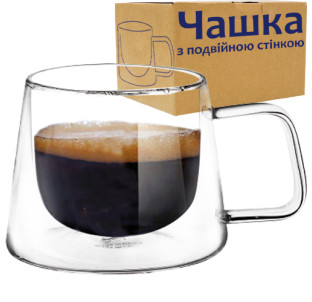 202-22 Чашка з подвійною стінкою 200мл - фото
