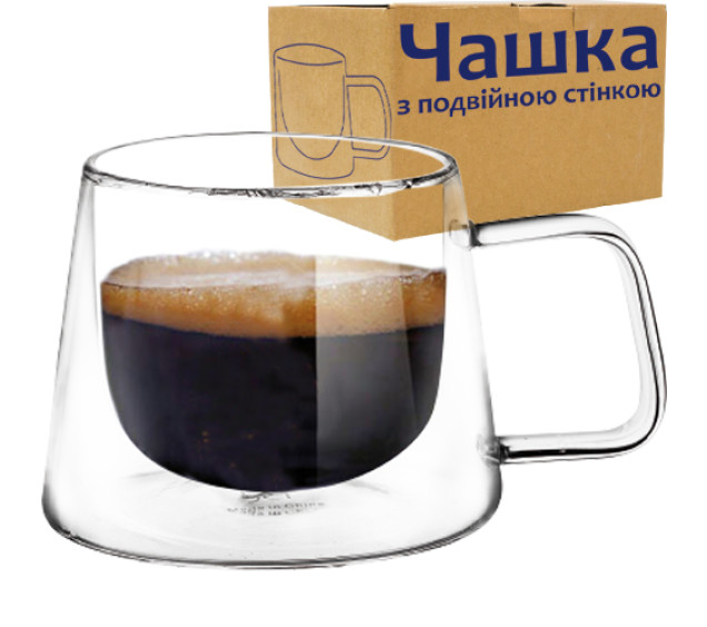 202-22 Чашка з подвійною стінкою 200мл - фото