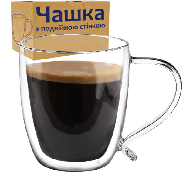 202-26 Чашка з подвійною стінкою 540мл - фото