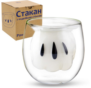 202-42 Склянка з подвійною стінкою Paw 150мл - фото