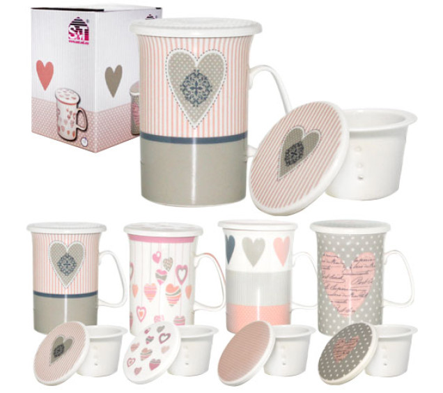 2052-4 Чашка заварювальна "Серденько" 320мл - фото