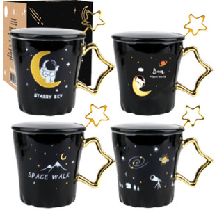 20631 Чашка з кришкою та ложкою Space 360мл - фото