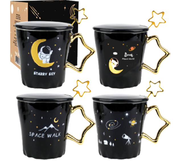 20631 Чашка з кришкою та ложкою Space 360мл - фото