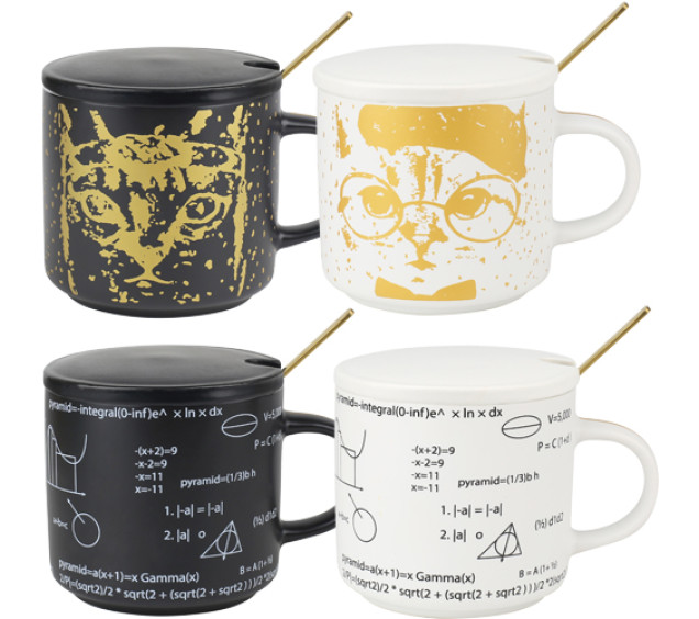 20632 Чашка з кришкою та ложкою Science 320мл - фото