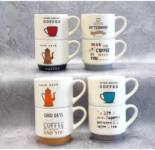 2079-11 Чашка "Кава вінтаж" 340 мл - фото