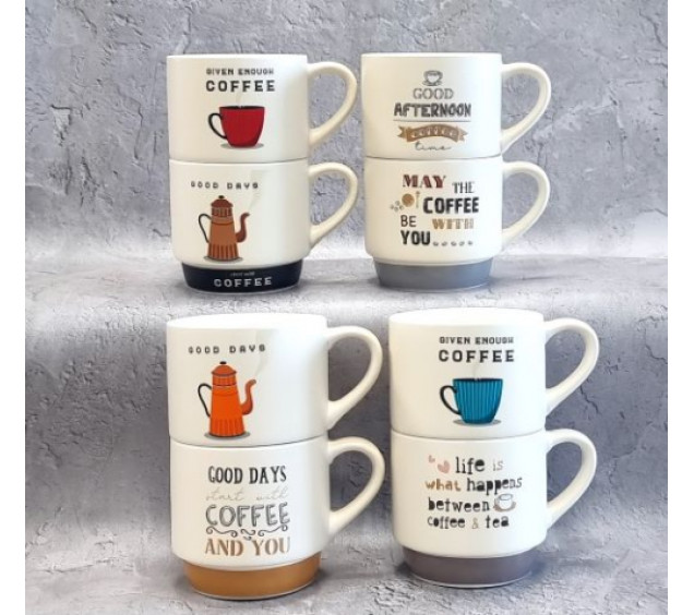 2079-11 Чашка "Кава вінтаж" 340 мл - фото