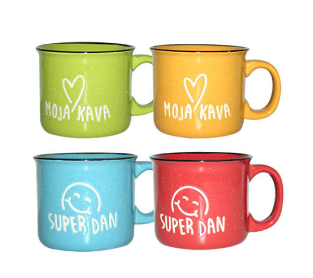 208-03 Чашка 440мл варіант від 1 до 3 кол. - фото