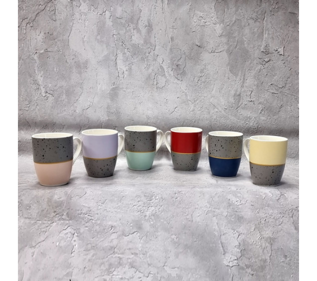 2091-16 Чашка Мармур мікс 340ml - фото