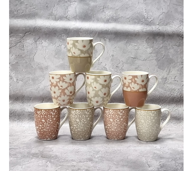 2091-19 Чашка Квітковий мікс 340ml - фото