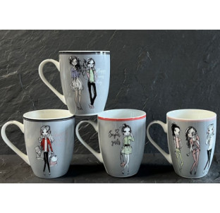 2091-29 Чашка "Дівчатка" 360 мл - фото