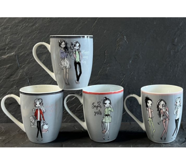 2091-29 Чашка "Дівчатка" 360 мл - фото