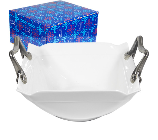 21-1917 Цукерниця з ручками 20*20*8см - фото