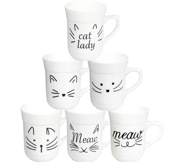 212-1 Чашка Вусики 240мл - фото