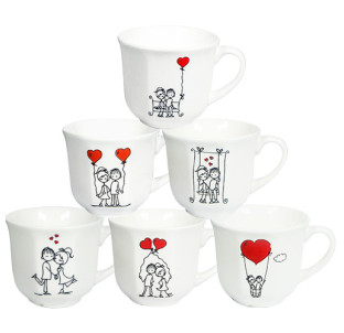 212-4 Чашка Історія кохання 230мл - фото