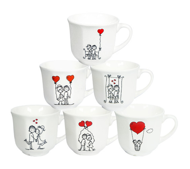 212-4 Чашка Історія кохання 230мл - фото