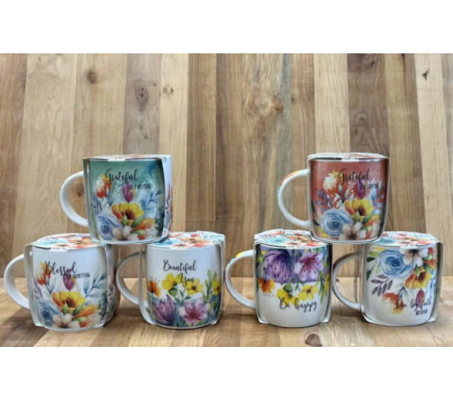 2183-31 Чашка "Квіти" 380 мл - фото