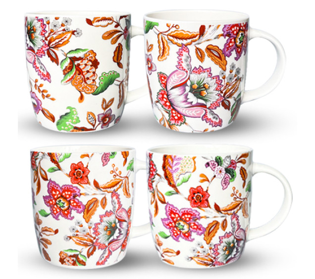 21830-01 Чашка "Квітковий розпис" 380 мл - фото