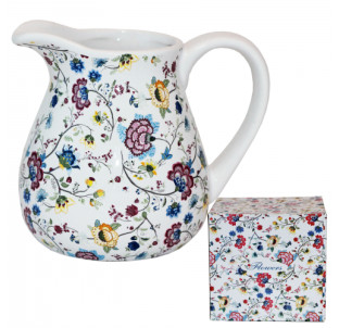 2234-10 Глечик "Квітковий шовк" (об-м-1л, h-14см) - фото