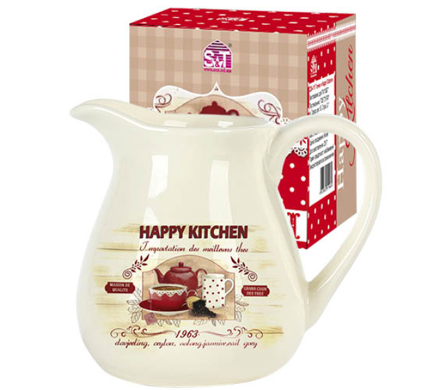 2234-11 Глечик "Happy Kitchen" (об-м-1л, h-14см) - фото