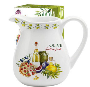 2234-13 Глечик "Італійські страви" (об-м-1л, h-14см) - фото