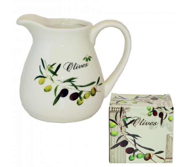 2234-8 Глечик "Оливки" (об-м-1л, h-14см) - фото