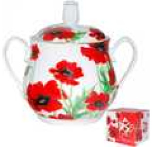 22403 Цукорниця 550мл Червоний Мак - фото