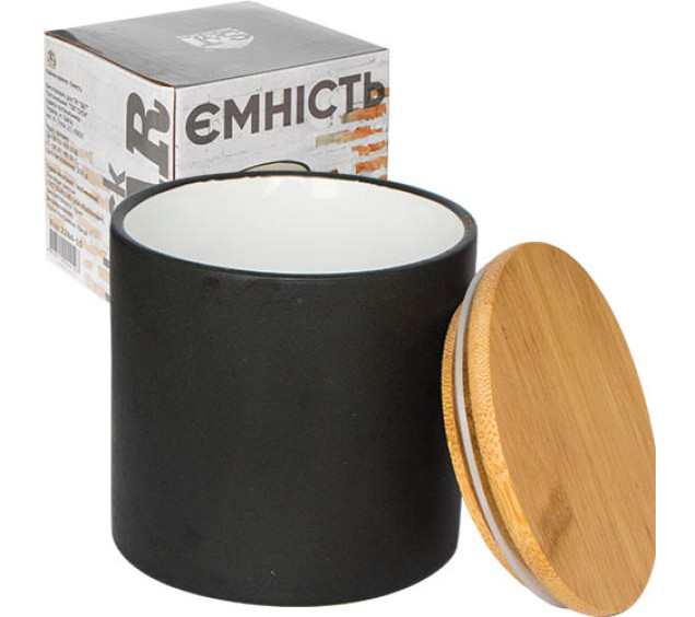 2244-08 Ємність чорна 500мл - фото