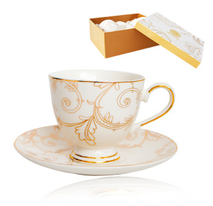 2359 Чашка з блюдцем 2пр (чашка-200мл, блюдце-15см) "Етуаль" - фото