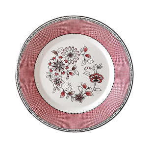 30000-010 Тарілка 7' Рожевий орнамент - фото