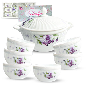 30050-202052 Набір супний 7пр "Гортензія" (2,5л; 740мл) - фото