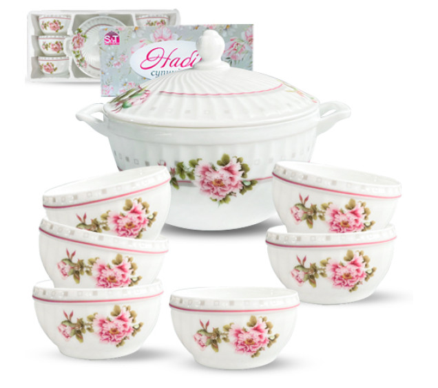 30050-202095 Набір супний 7пр "Піон" (2,5л; 740мл) - фото