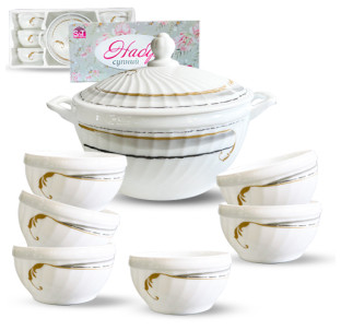 30050-230305 Набір супний 7пр "Gold" (2,5л; 740мл) - фото